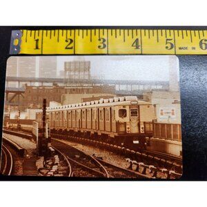 Vintage Sepia Tone Train Photograph Print - Brightliner R-32 Passenger Car